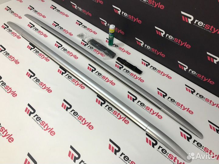 Рейлинги Toyota Fortuner 16-22г Серебро