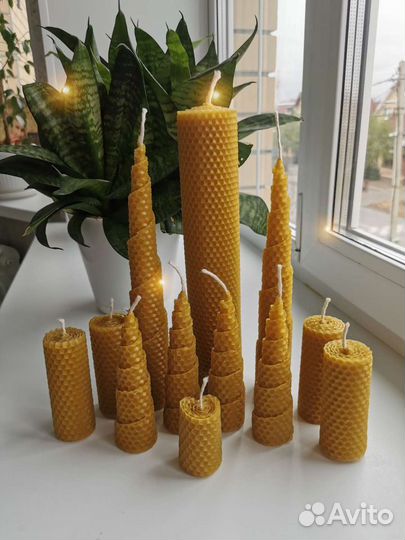 Свечи натуральные из вощины