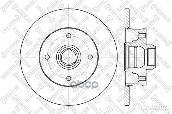 6020-9935-SX диск тормозной задний VW Golf/Pas