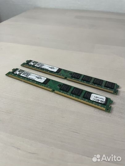 Оперативная память Kingston ddr2 1gb две плашки