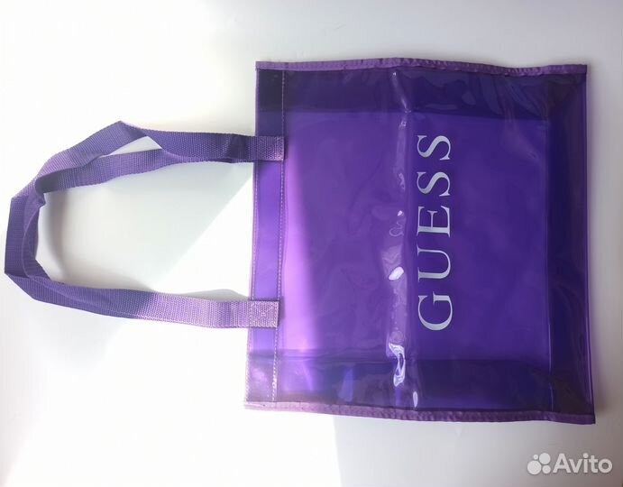 Сумка пляжная Guess прозрачная