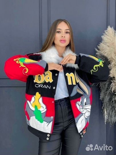 Куртка джинсовая с натуральным мехом