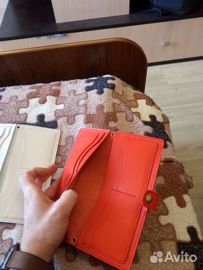 Кошелек женский кожаный ручной работы