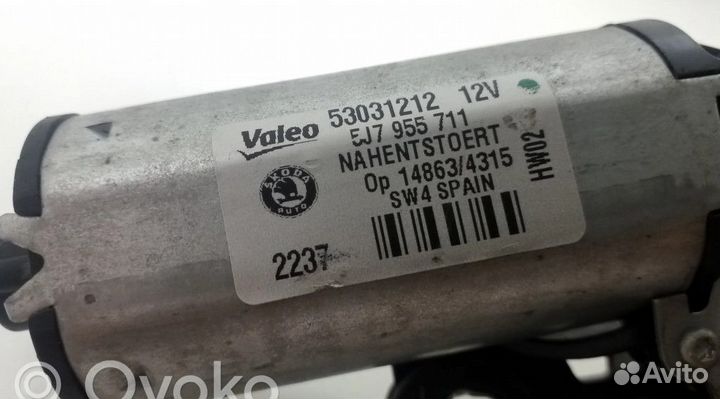 Моторчик заднего дворника, 53031212 Skoda Roomster (5J) При звонке назовите, пожалуйста, этот артику
