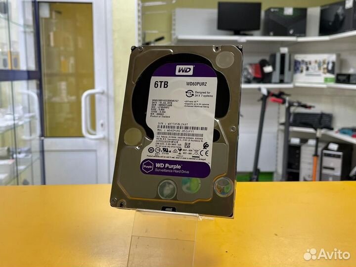 Жесткий диск Western Digital WD Purple 6 тб WD60PU