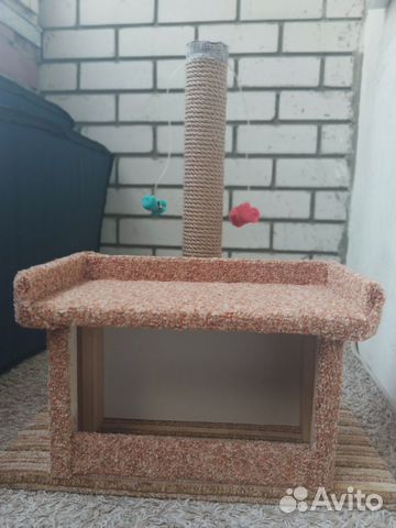 Когтеточка домик для кошки новый