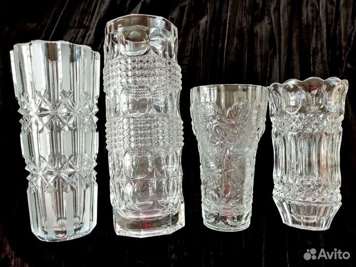 Вазы хрусталь винтаж