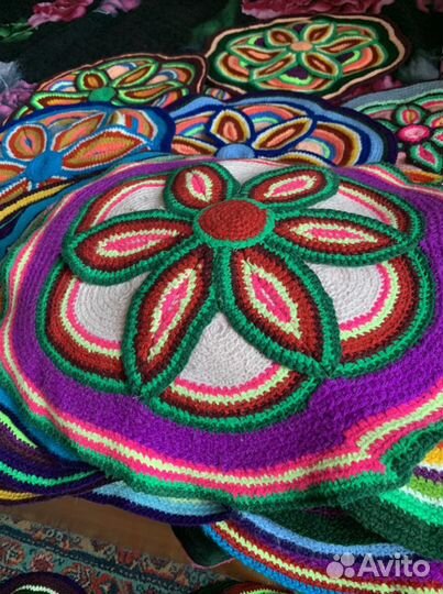 Вязанные коврики