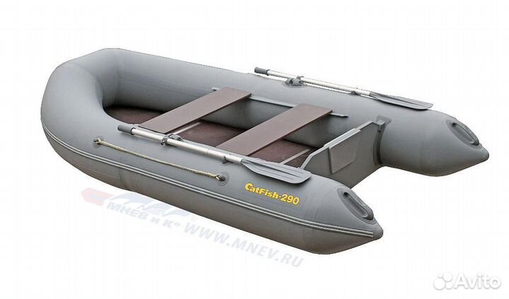 Лодка пвх Мнев Catfish 290 серая