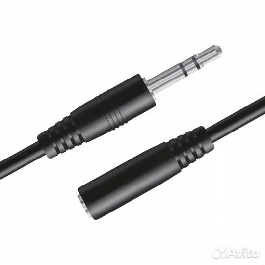 Кабель AUX, Jack 3,5mm(m) - Jack 3,5mm(f) 2.0м