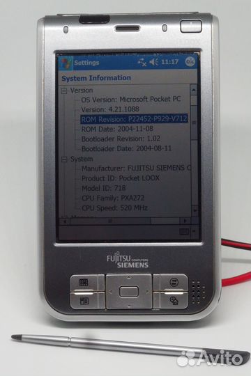 Кпк Fujitsu Siemens Pocket Loox PL718MD
