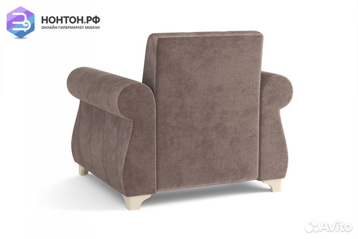 Кресло Порто серо-коричневое