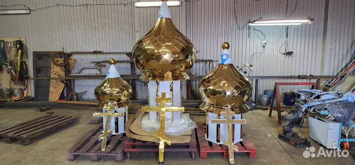 Купол, крест для храма,часовни,фальцевая кровля