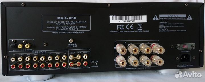 Интегральный усилитель Advance Acoustic MAX-450