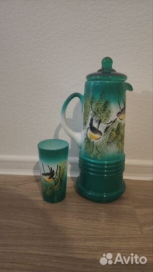 Подарочный набор на новый год графин и 6 стаканов