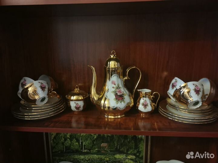 Сервиз чайный handarbeit 22 karat gold bavaria