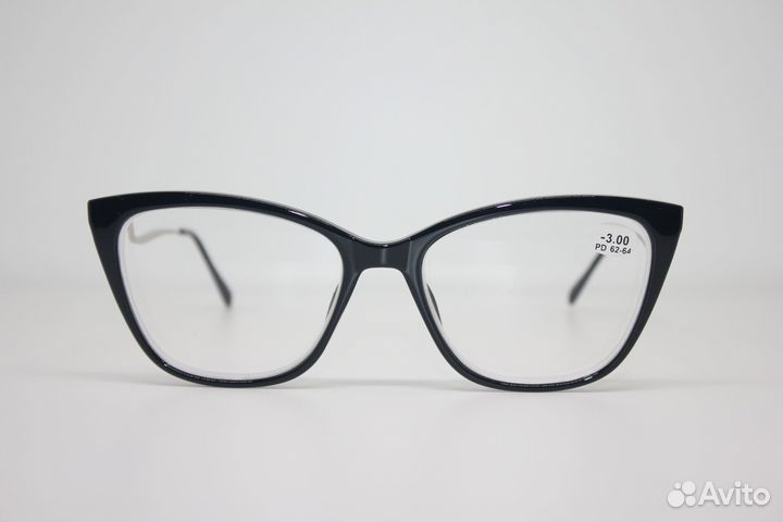 Очки готовые женские лисичка пластик