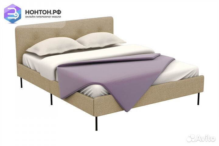 Кровать Альма бежевая