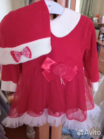 Новогодний костюм для девочки 74