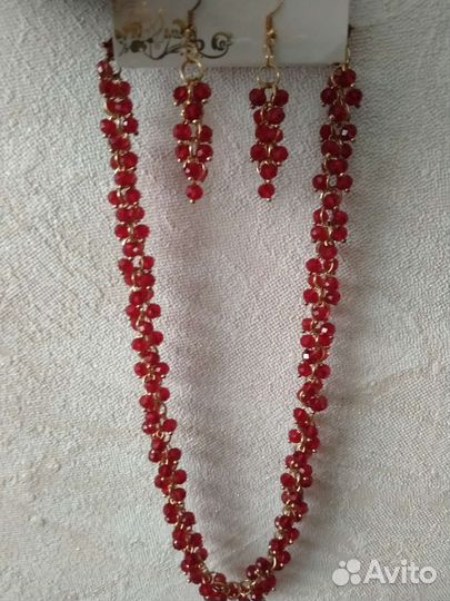 Бусы+серьги