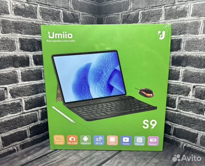 Ноутбук планшет Umiio S9 Новые 6/128Гб