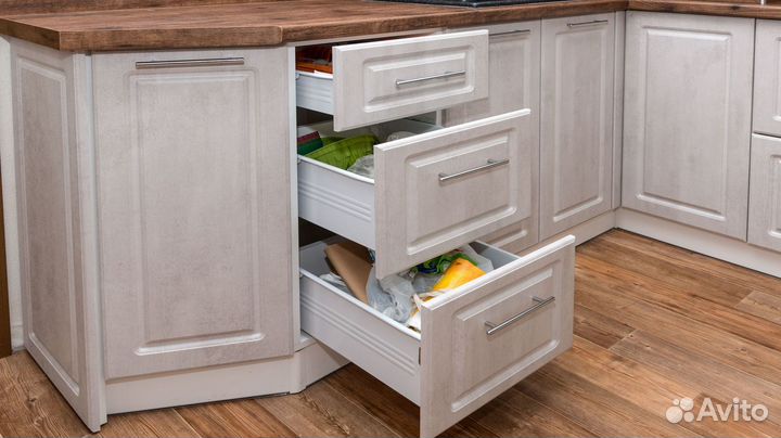 Кухня Стильная угловая и прямая