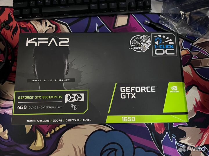 Видеокарта KFA2 gtx1650 4gb