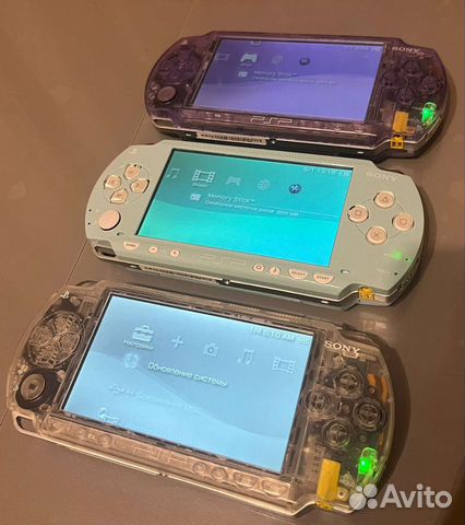 Sony PSP Прозрачные 4100mah, IPS, 32gb