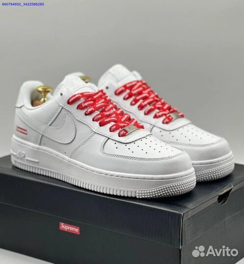 Кроссовки Nike Air Force 1 Low & Supreme (Арт.76869)