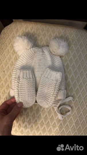 Шапка и варежки zara читать описание