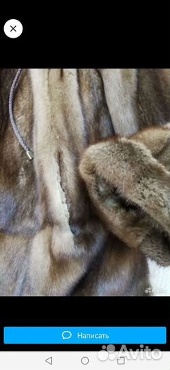 Шуба норковая с капюшоном 50 52 бу