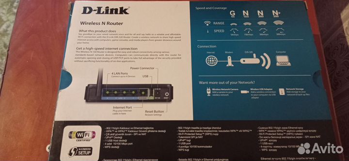 Wifi роутер d link
