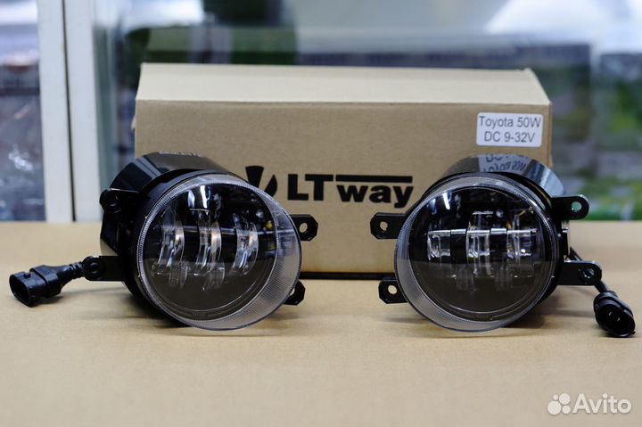 LtWay LED птф Toyota 50W (белые) (5 линз)