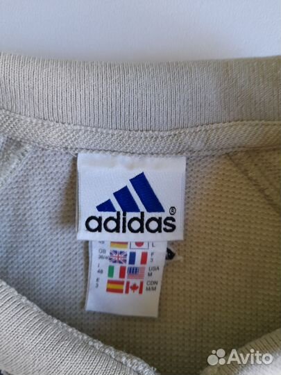 Adidas vintage polo zip 1999г оригинал