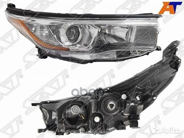 Фара toyota highlander 13-16 RH галоген с корре