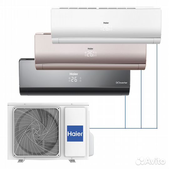 Мульти-сплит-системы на 2, 3, 4, 5 комнат