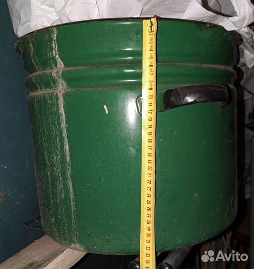 Кастрюля эмалированная объем 40 литров СССР