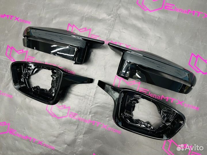 Накладки зеркал BMW G20 двусоставные, стиль G80
