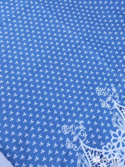 Ткань плательная вискоза с ажурным краем