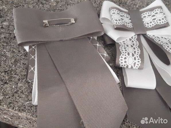 Бант-брошь-галстук и резинки для волос