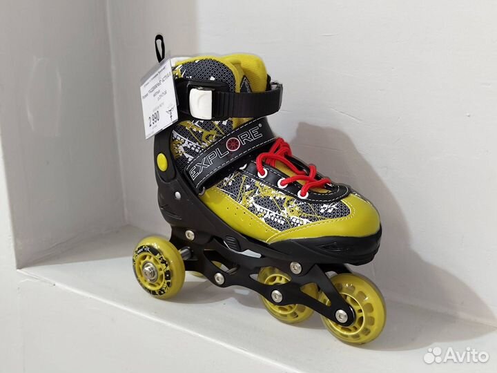 Explore activa III ролики жёлтые р.31-34