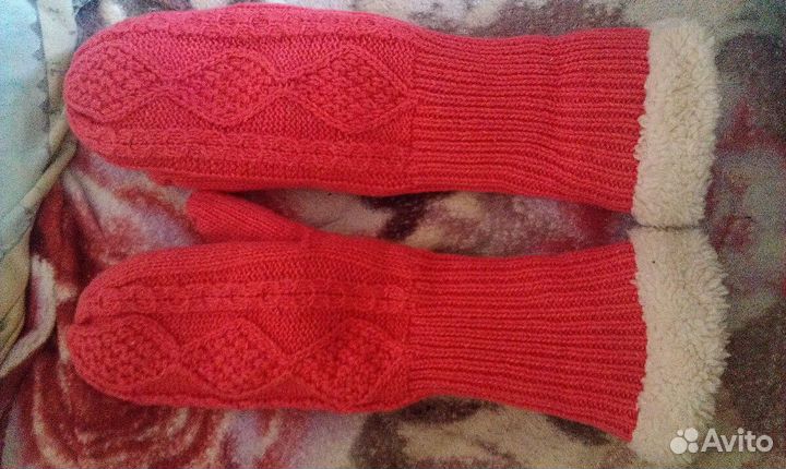 Варежки розовые