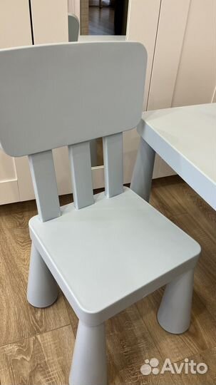 Детский стол и стул IKEA маммут