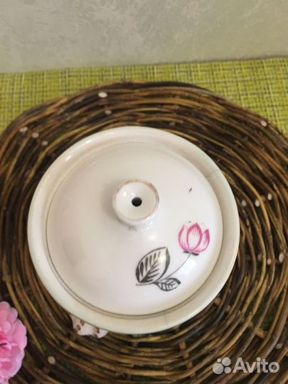 Винтажная сахарница, чайничек