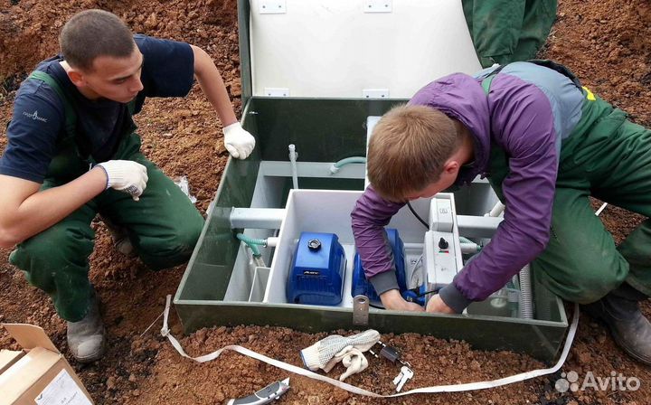 Установка септика Топас под ключ