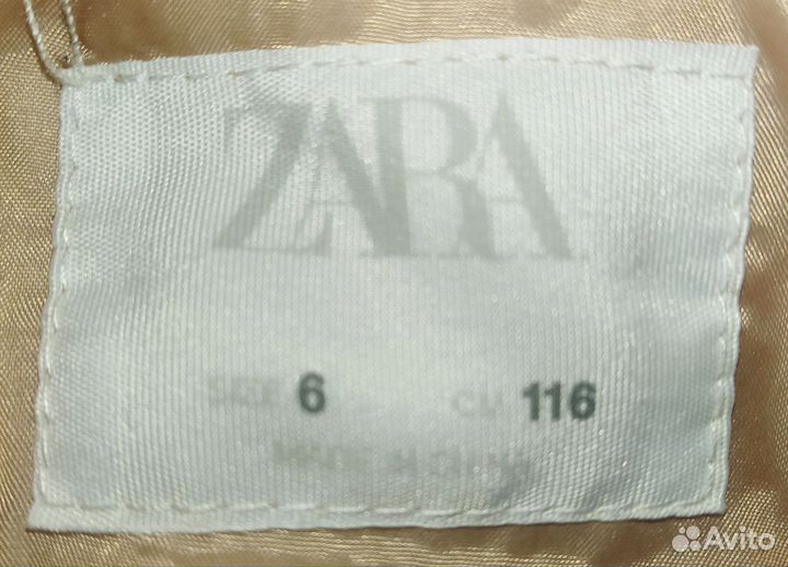 Шуба детская zara