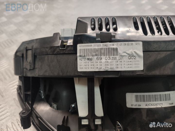 Панель приборов kmh m273 5.0 mercedes W212 s112998
