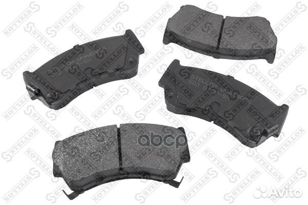 603 012B-SX колодки дисковые п. с антискр. пл