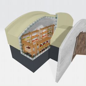 Погреб арочный XXL1 наземного исполнения