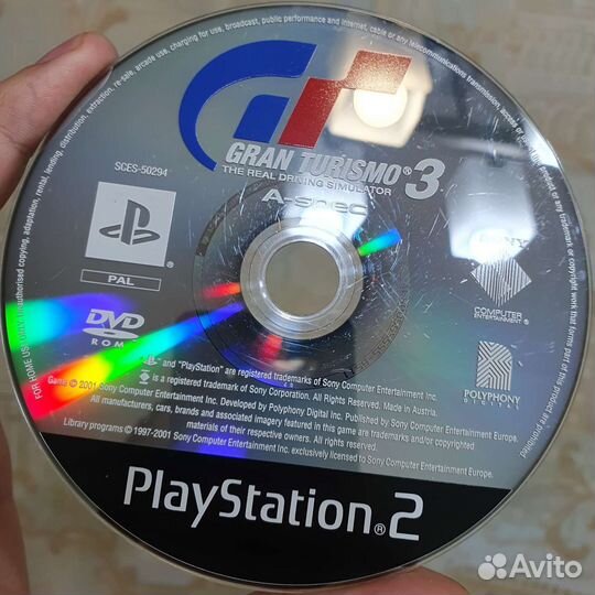 PS2. Gran Turismo 3. Лицензия (без мануала)